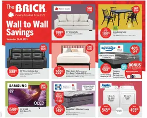 Preview of leaflet Weekly flyer / circulaire from shop The Brick is valid from Sep 23, 2025