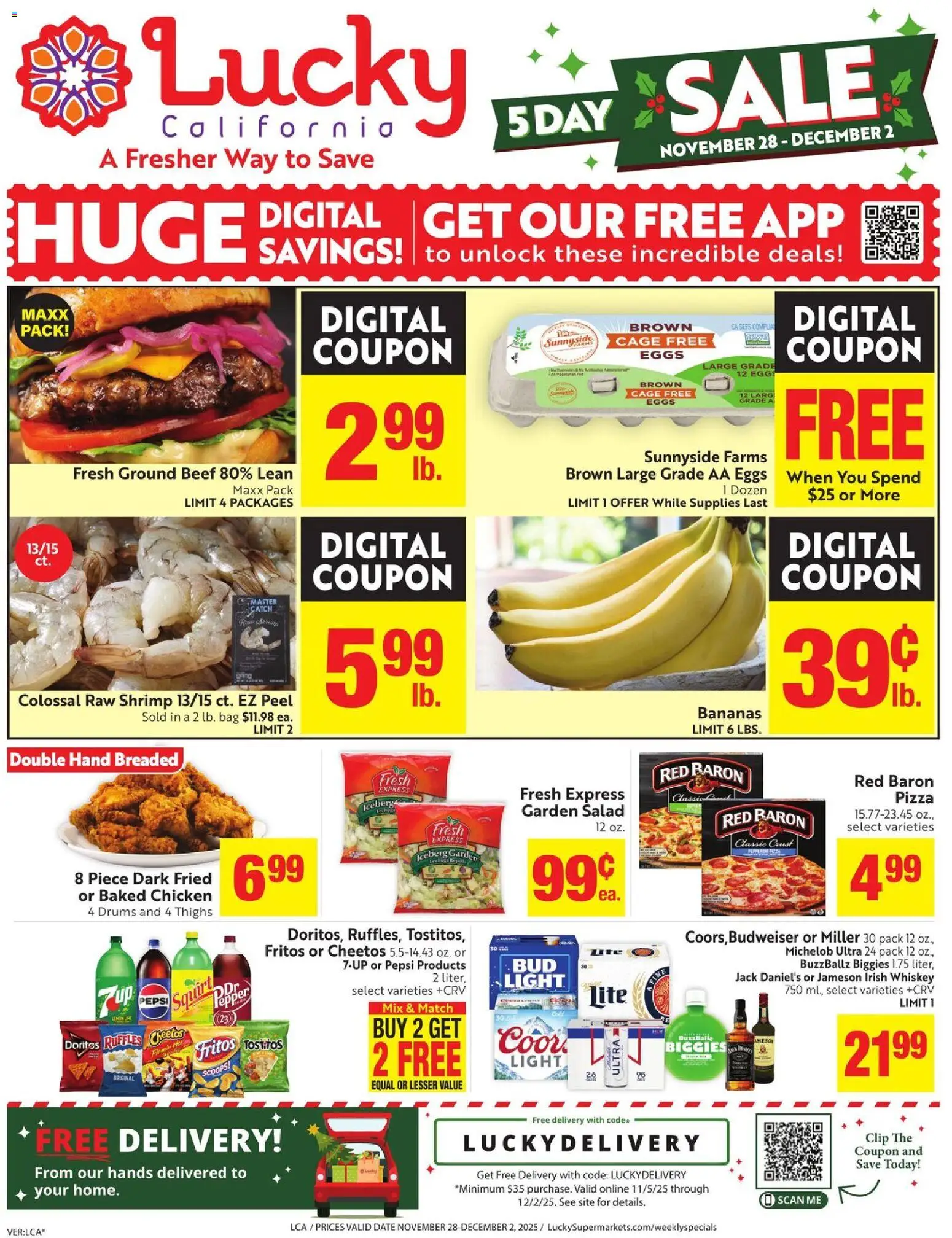 Ad Preview of Lucky Supermarkets Weekly Ad from 11/28/2025