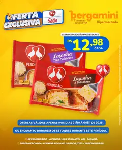 Pré-Visualização do folheto "Ofertas Sadia e Perdigão" da loja Supermercado Bergamini válido a partir de 31/10/2025 | Página: 5