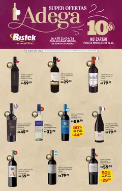 Pré-Visualização do folheto "Bistek Supermercados ofertas Adega" da loja Bistek Supermercados válido a partir de 16/04/2026