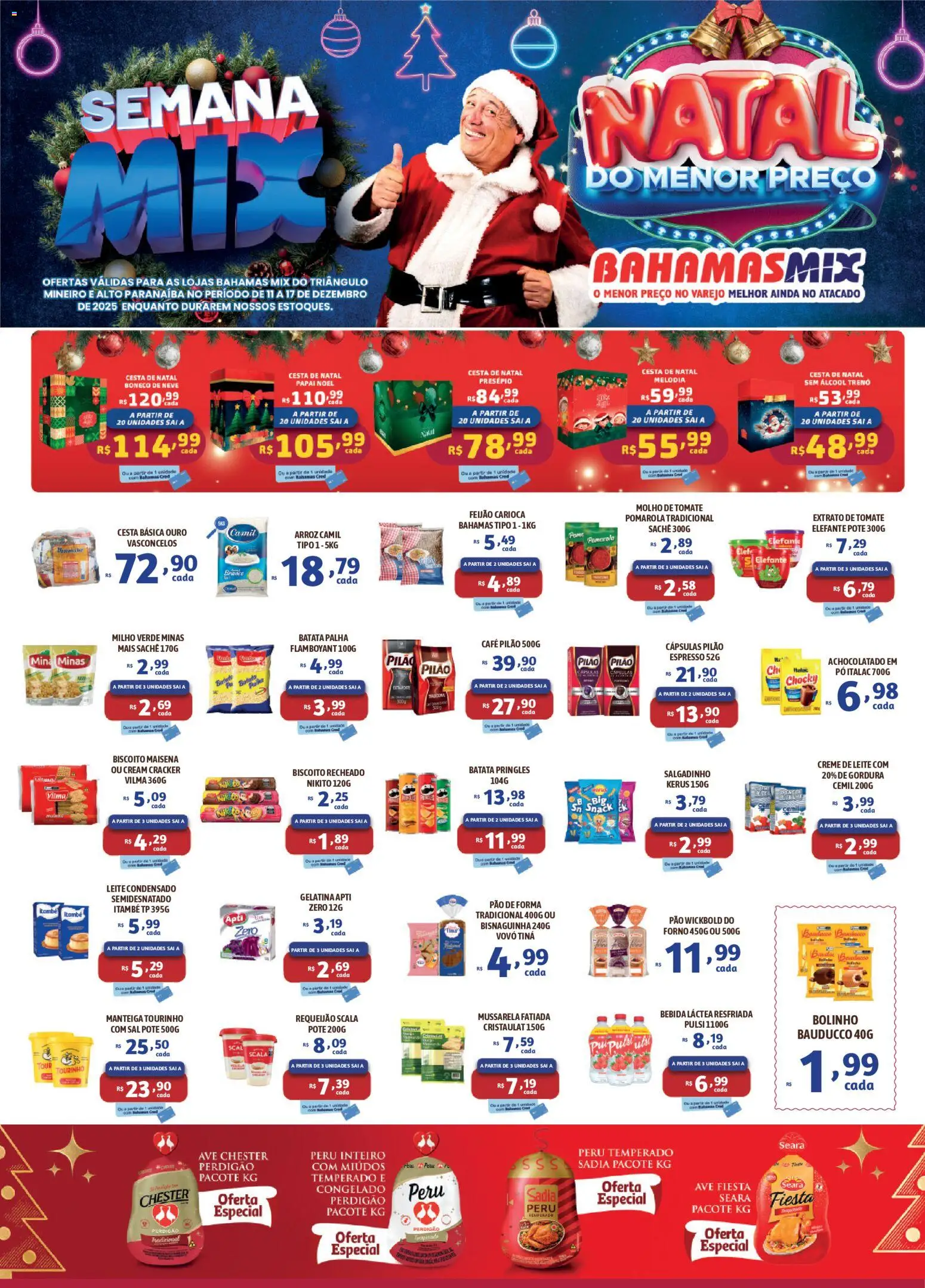 Pré-Visualização do folheto "Ofertas da semana" da loja Bahamas Mix válido a partir de 11/12/2025 - Pão, Biscoito, Tomate, Creme de leite, Pó, Cream cracker, Cápsulas, Biscoito recheado