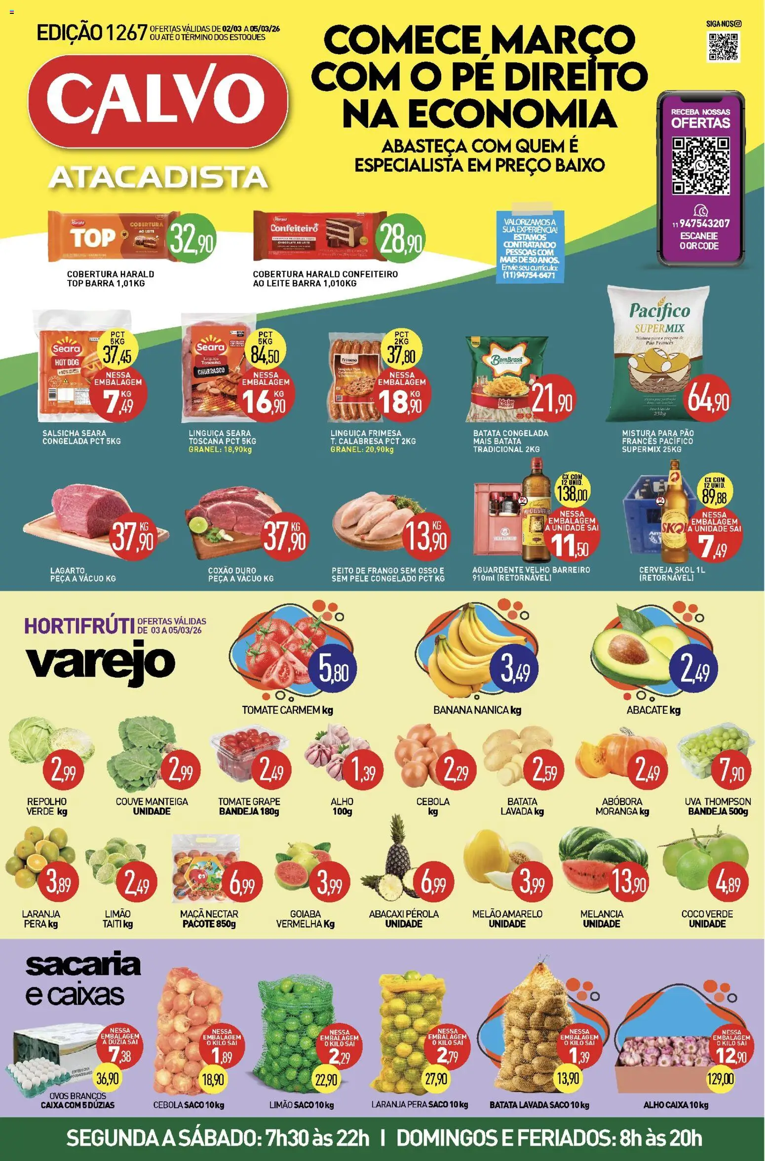 Pré-Visualização do folheto "Calvo Atacadista - Ofertas da semana" da loja Calvo Atacadista válido a partir de 02/03/2026