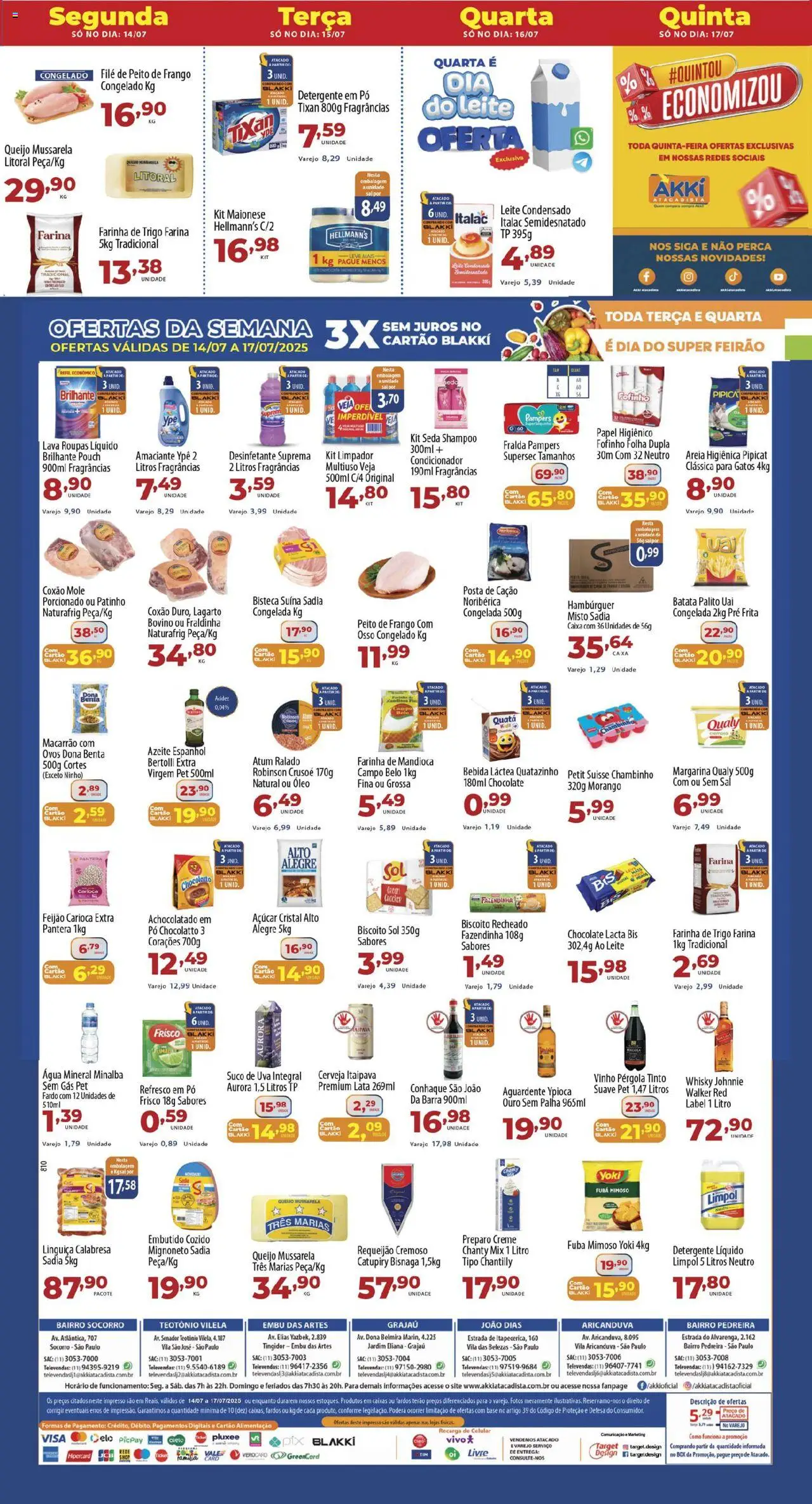 Akki Atacadista folheto "Ofertas da semana" válido a partir de 14/07/2025 - número de página 1