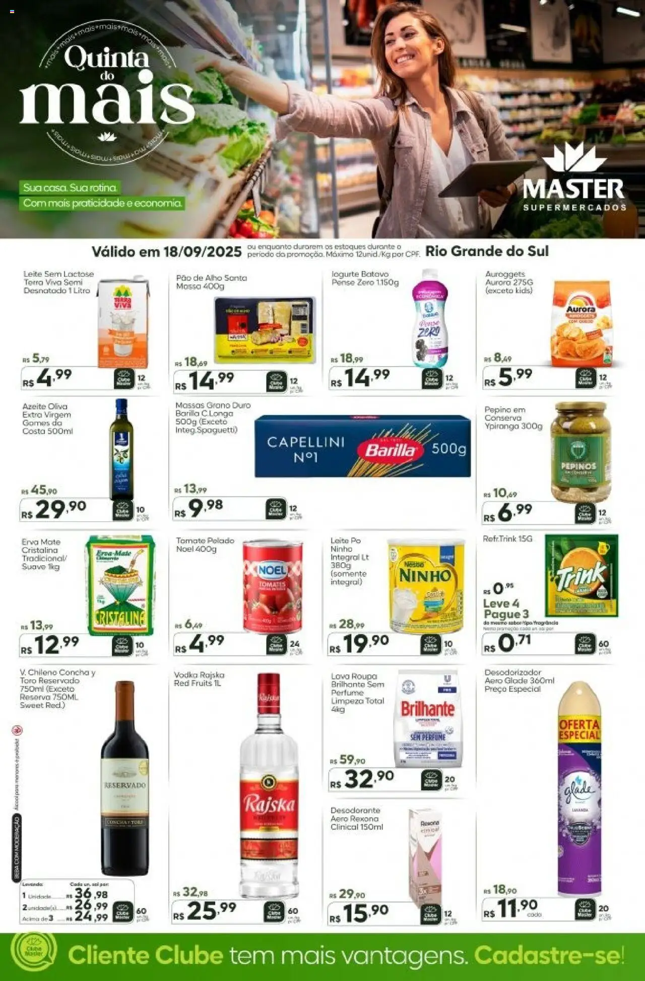 Master folheto "Ofertas do Dia" válido a partir de 18/09/2025 - número de página 1