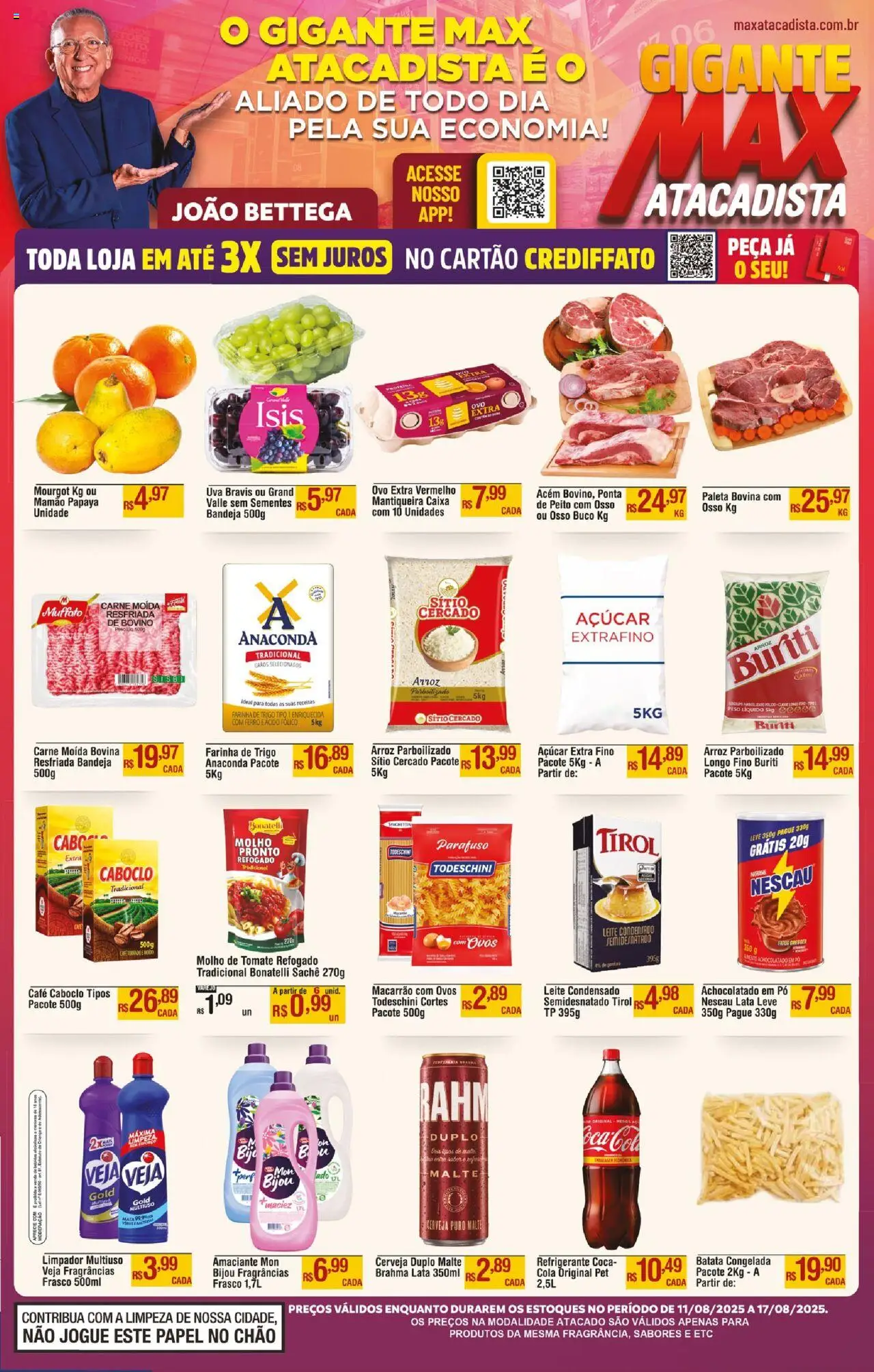 Max Atacadista folheto "Ofertas da semana" válido a partir de 11/08/2025 - número de página 1
