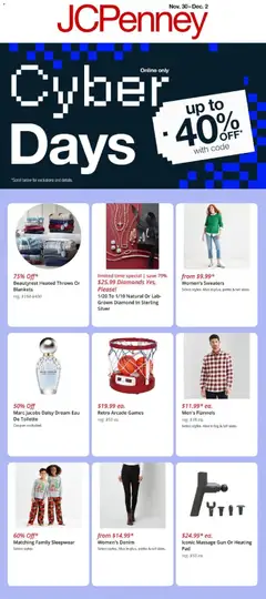 Ad Preview of JCPenney Cyber Sale from 11/30/2025