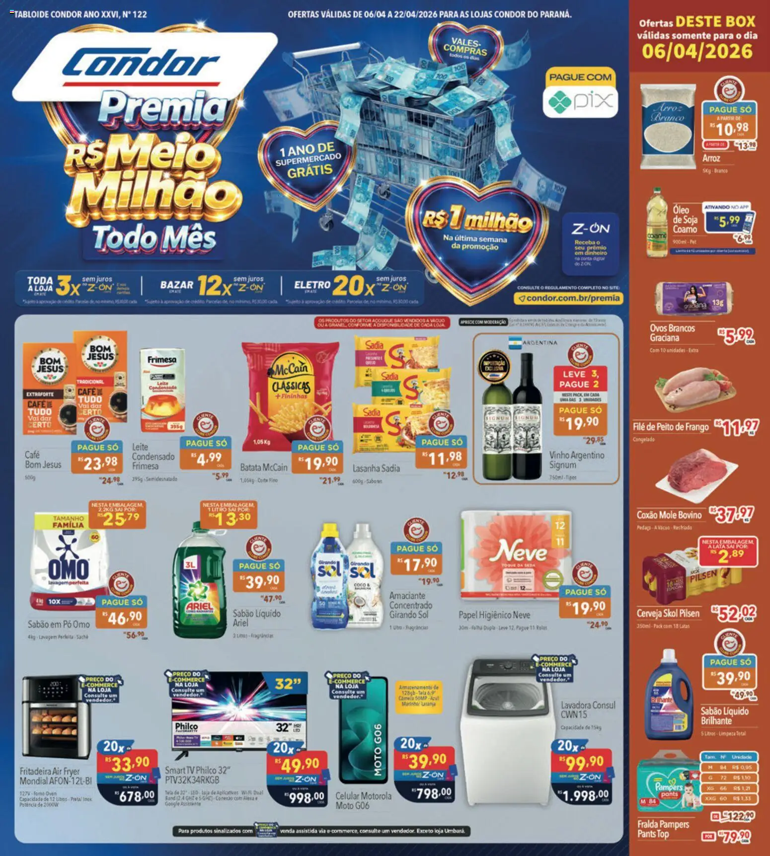 Pré-Visualização do folheto "Supermercados Condor - Ofertas da semana" da loja Supermercados Condor válido a partir de 06/04/2026