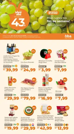 Pré-Visualização do folheto "Oba Hortifruti - Ofertas da semana" da loja Oba Hortifruti válido a partir de 20/03/2026
