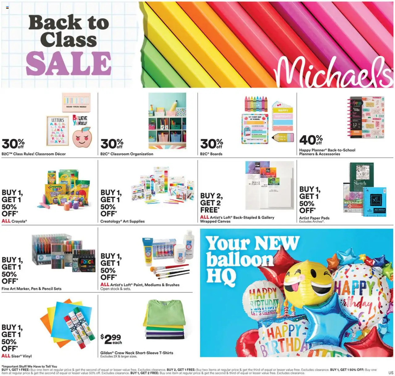 Michaels Weekly Ad from 07/20/2025 - Flyer - Page number 1