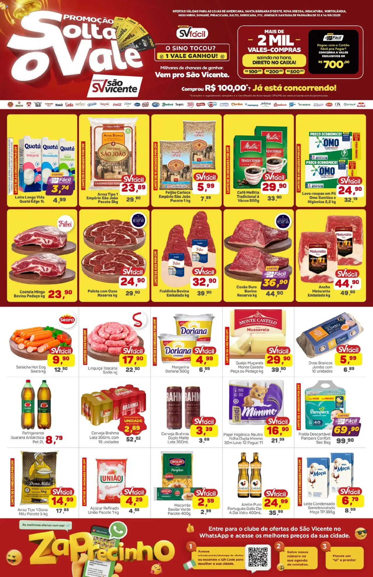 Supermercados São Vicente folheto "Ofertas da semana" válido a partir de 12/09/2025 - número de página 1