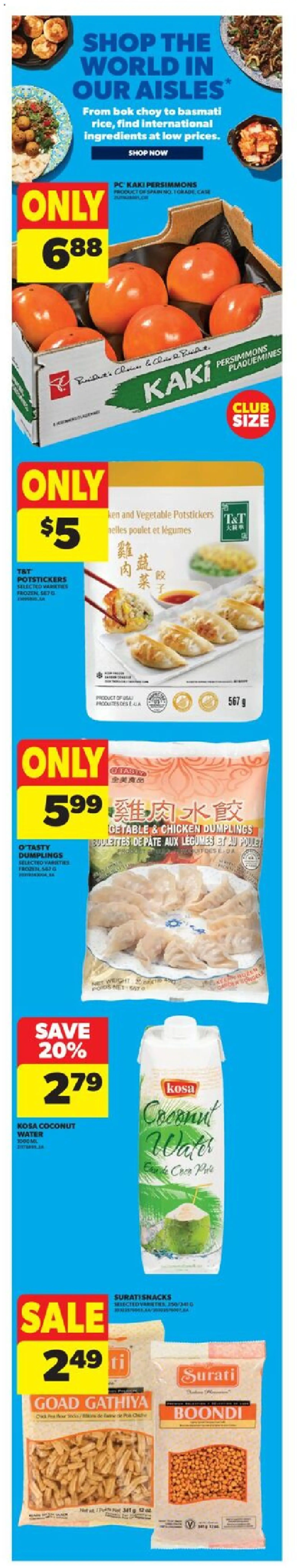 Preview of leaflet Weekly flyer / circulaire from shop Real Canadian Superstore is valid from Dec 04, 2025 - Chicken, Water, PC, Coconut, Legumes, Pâté, Ingredients