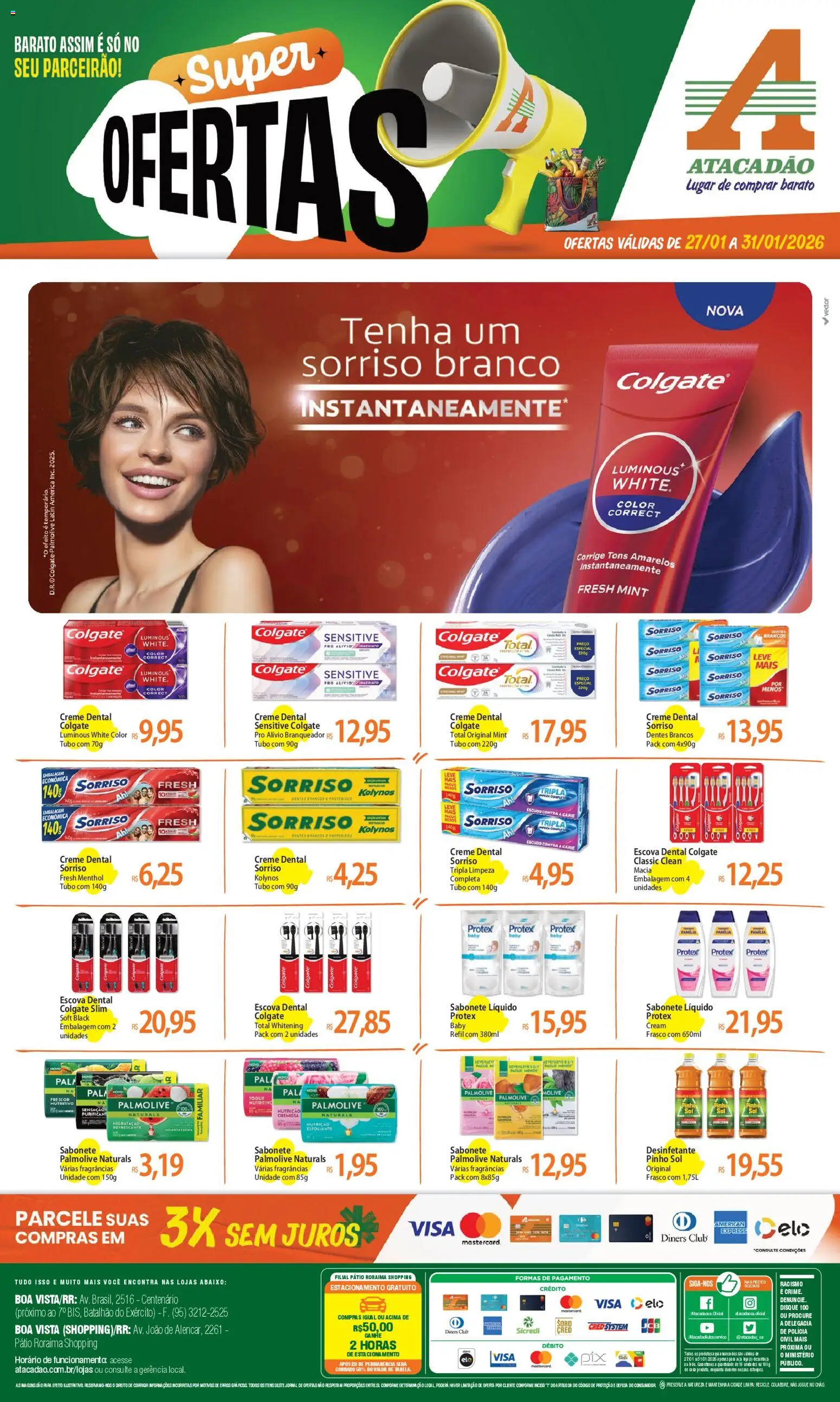 Pré-Visualização do folheto "Ofertas - RR" da loja Atacadão válido a partir de 27/01/2026