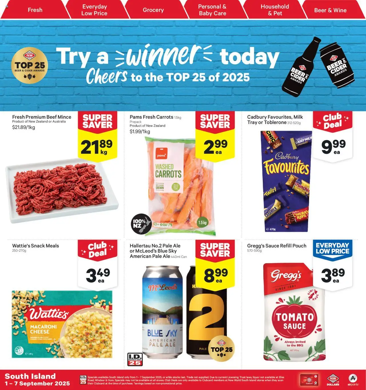 Catalogue New World catalogue valid from 1 Sept 2025 - page 1