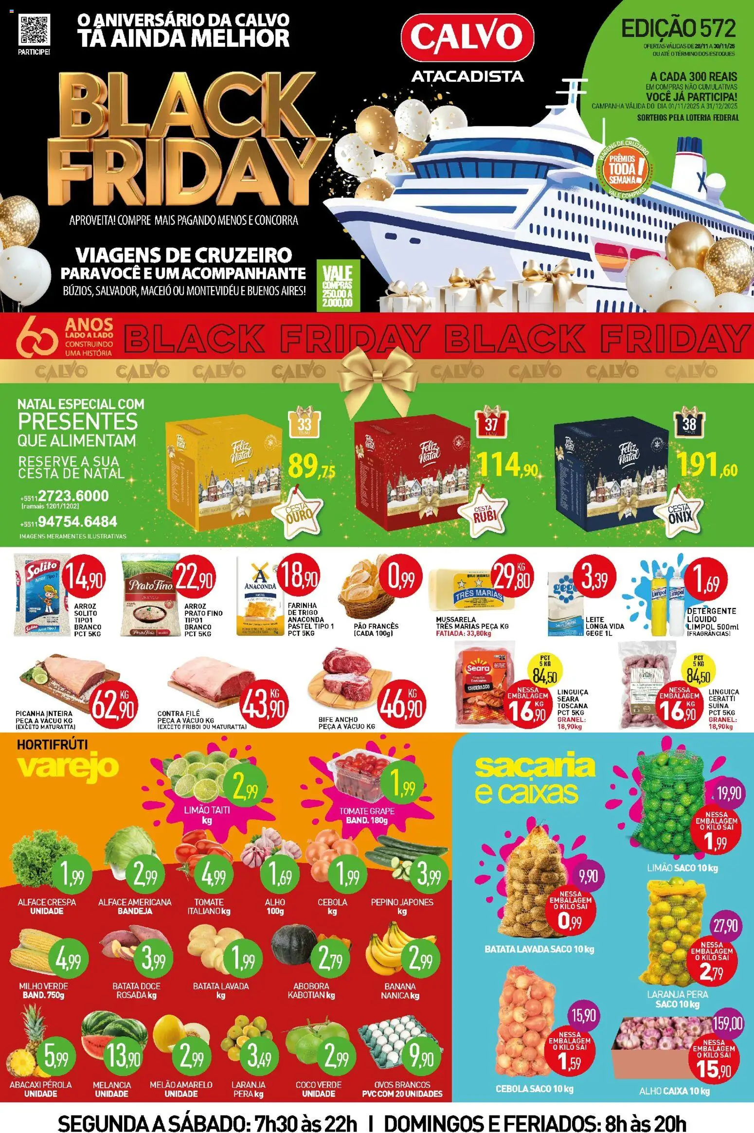 Pré-Visualização do folheto "Black Friday" da loja Calvo Atacadista válido a partir de 27/11/2025
