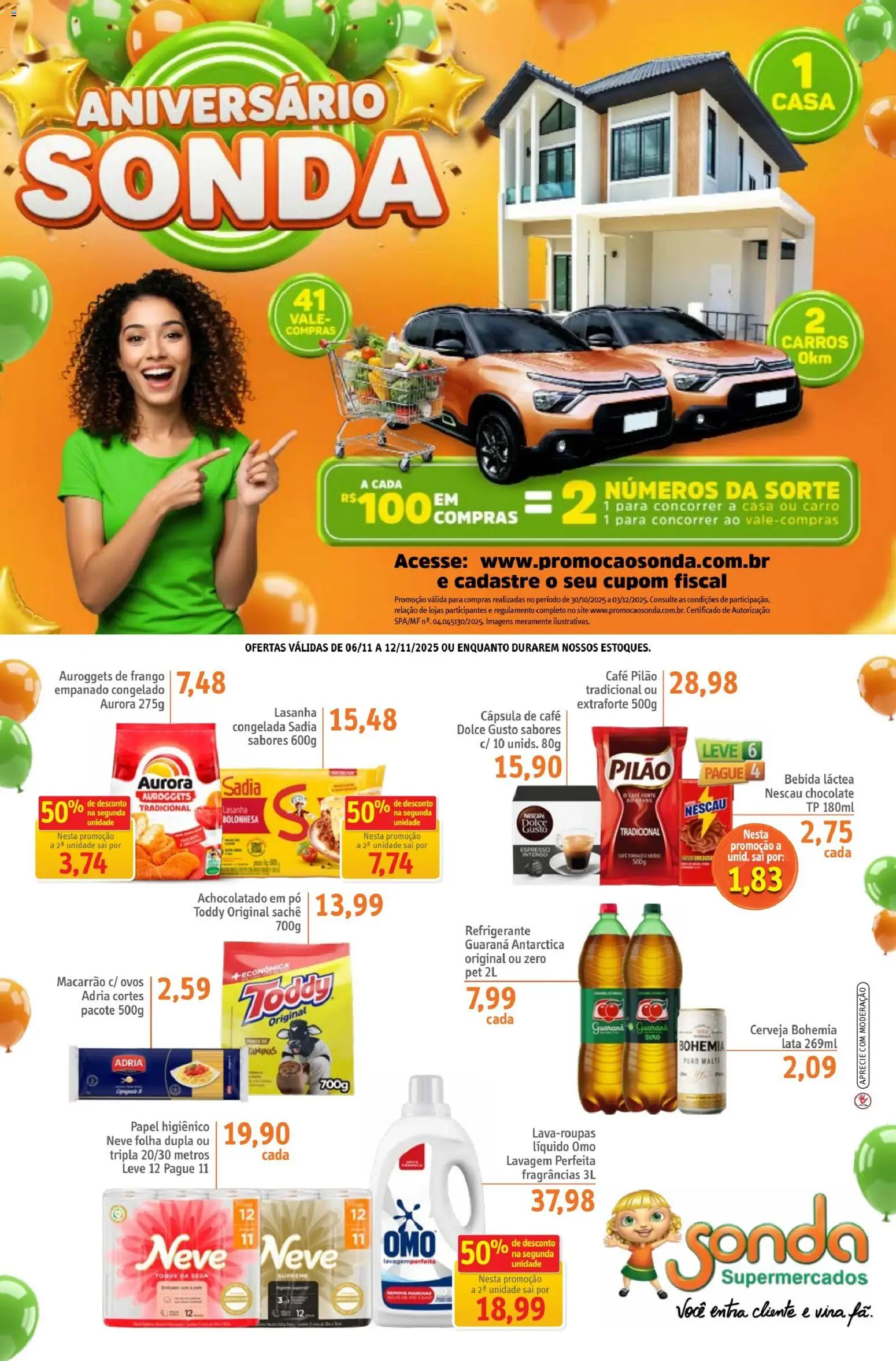 Pré-Visualização do folheto "Ofertas da semana" da loja Sonda válido a partir de 06/11/2025