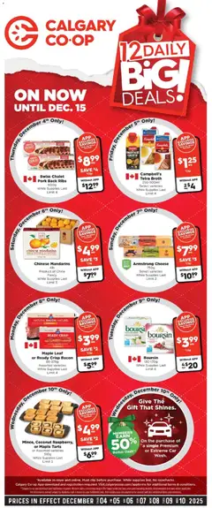 Preview of leaflet Weekly flyer / circulaire from shop Calgary Co-op is valid from Dec 04, 2025