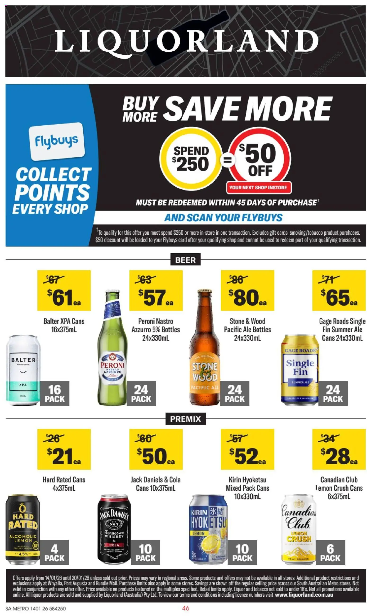 Preview of catalogue Catalogue SA from shop Liquorland valid 14/01/2026