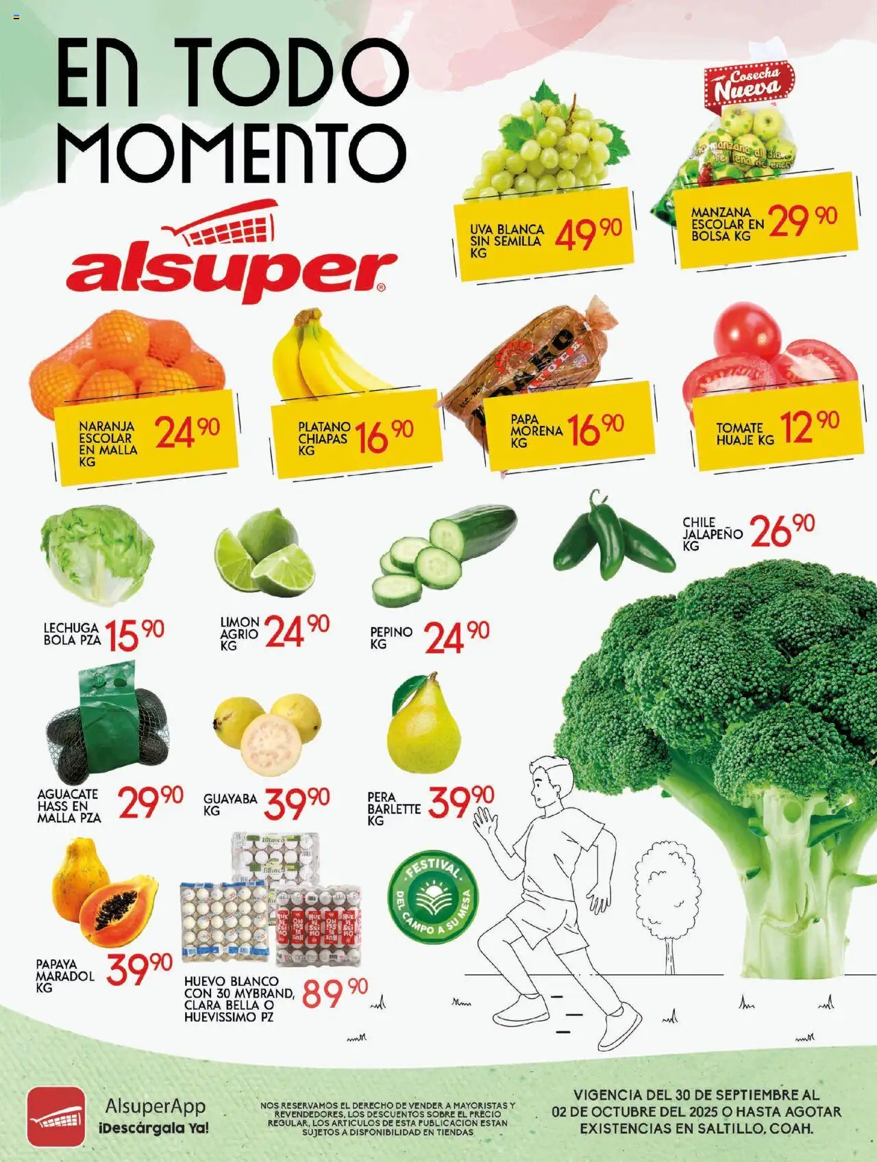 Folleto Saltillo Alsuper y sus promociones válidas desde el 30/09/2025 - Número de página 1