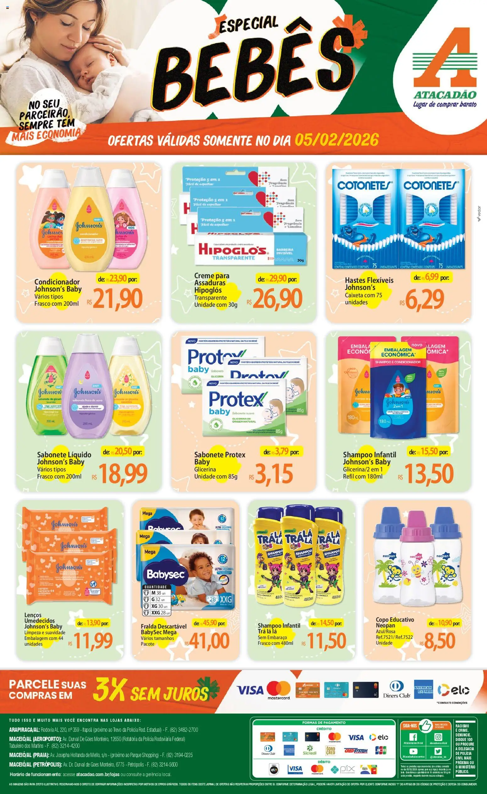 Pré-Visualização do folheto "Ofertas - AL" da loja Atacadão válido a partir de 05/02/2026