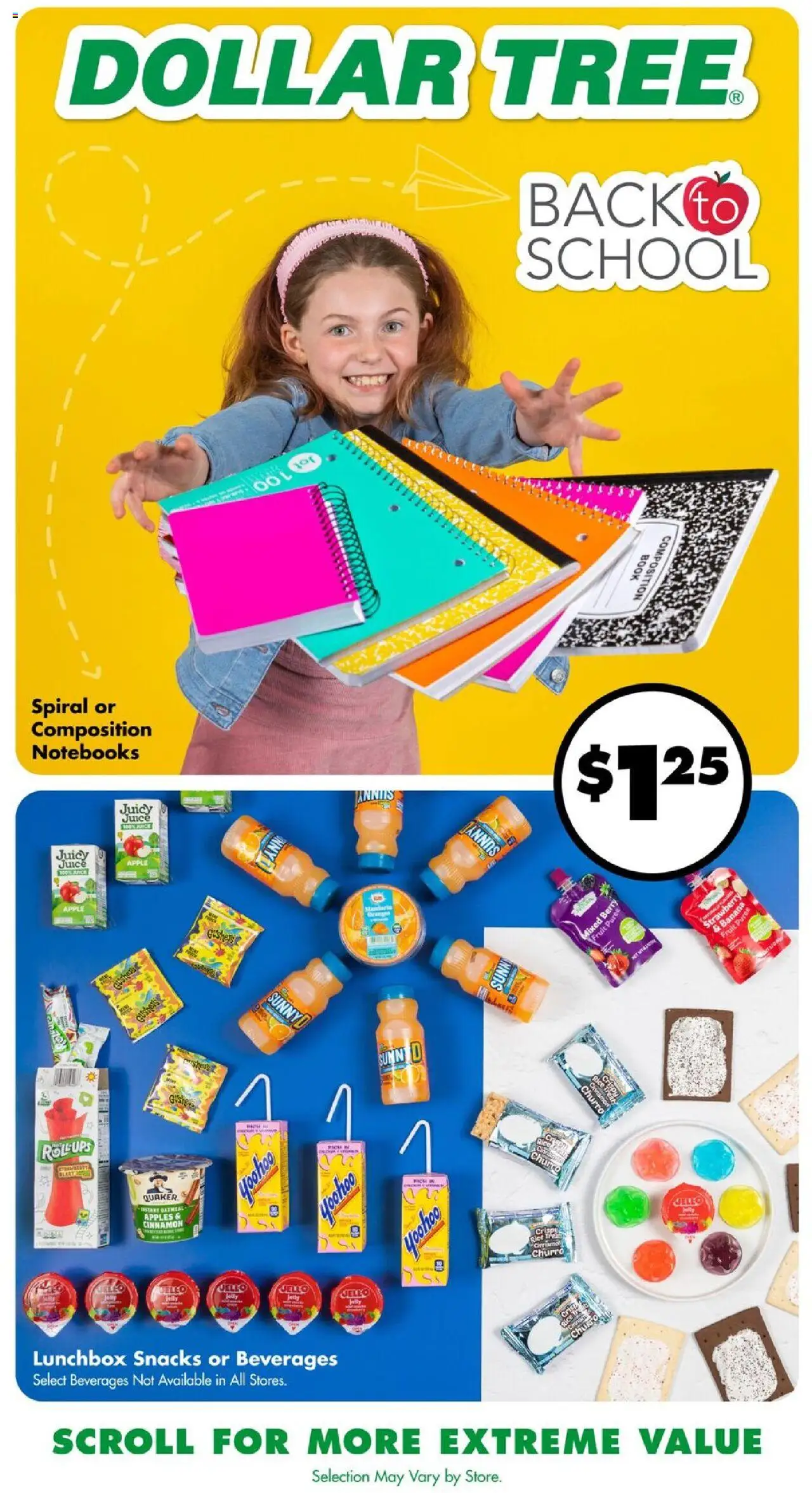 Dollar Tree Weekly Ad from 08/17/2025 - Flyer - Page number 1