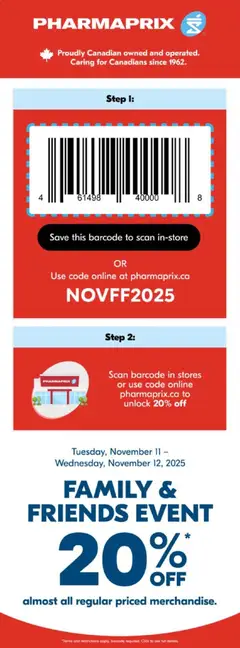 Preview of leaflet Event from shop Pharmaprix is valid from Nov 11, 2025