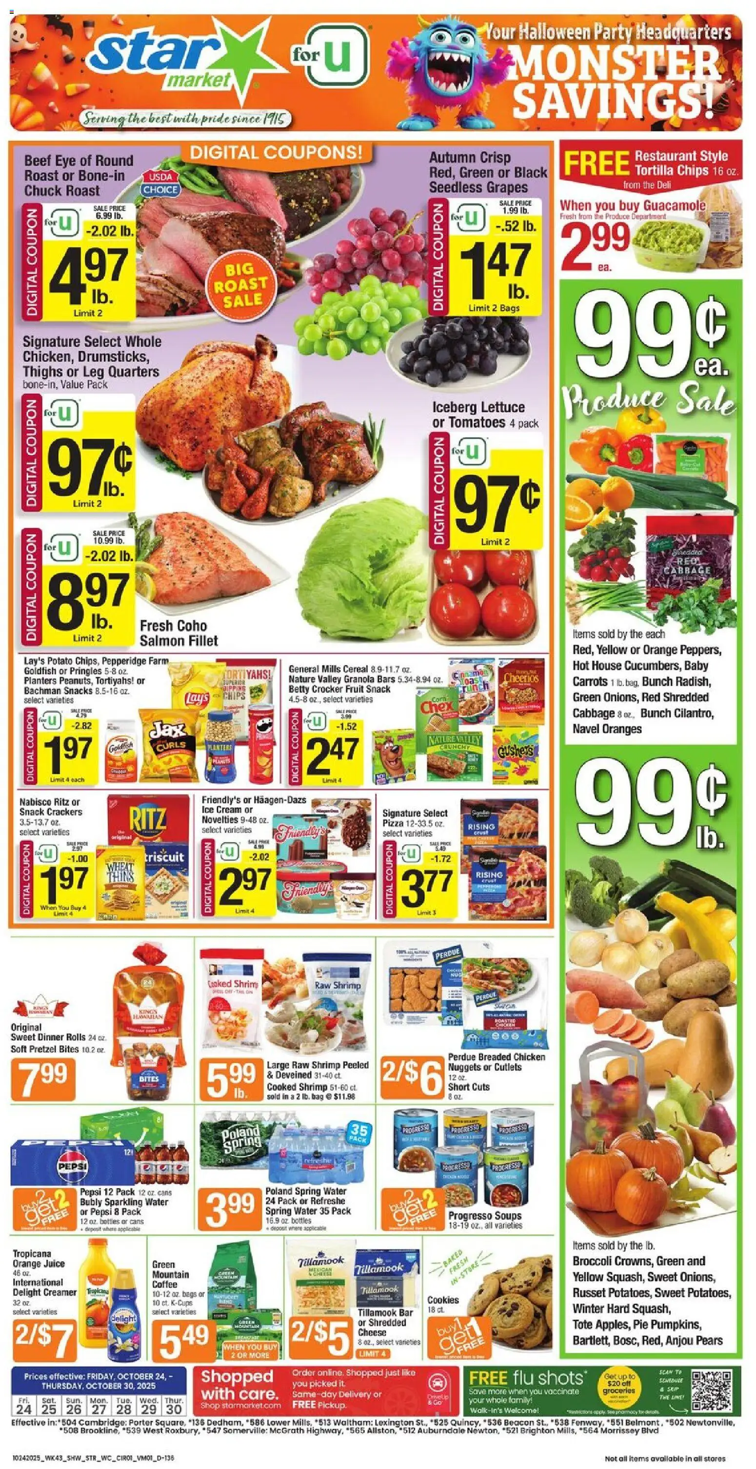 Star Market Weekly Ad from 10/24/2025 - Flyer - Page number 1
