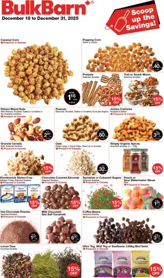 Un aperçu du dépliant Weekly flyer du magasin Bulk Barn est valide à partir 18 déc. 2025