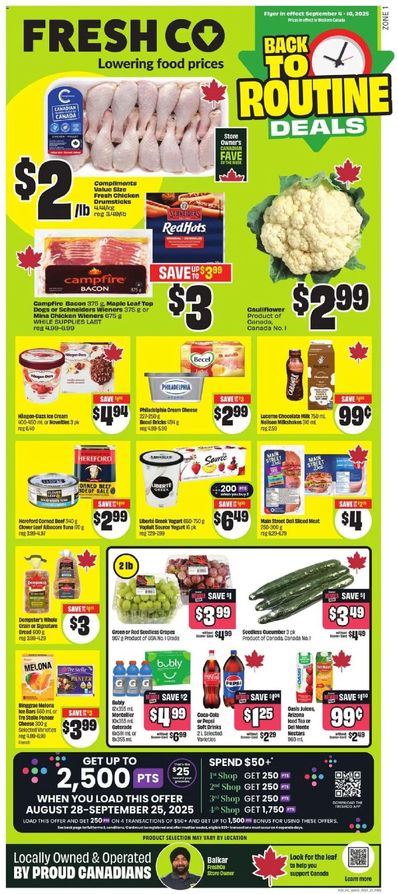 FreshCo flyer valid from Sep 04, 2025 - page number 1