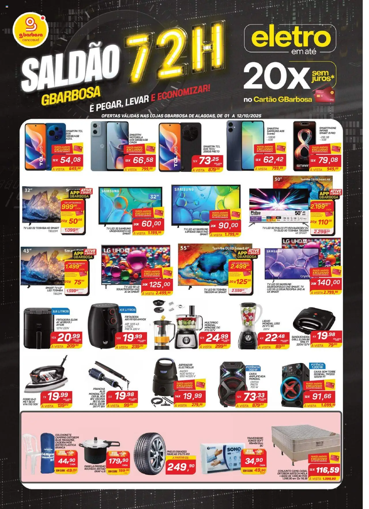 Gbarbosa folheto "Ofertas Saldão Eletro" válido a partir de 01/10/2025 - número de página 1