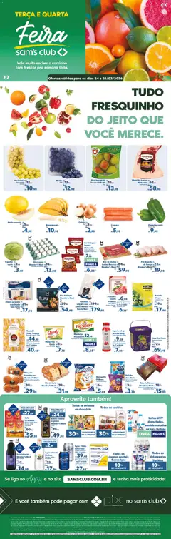 Pré-Visualização do folheto "Sam's Club ofertas Feira" da loja Sam's Club válido a partir de 24/03/2026