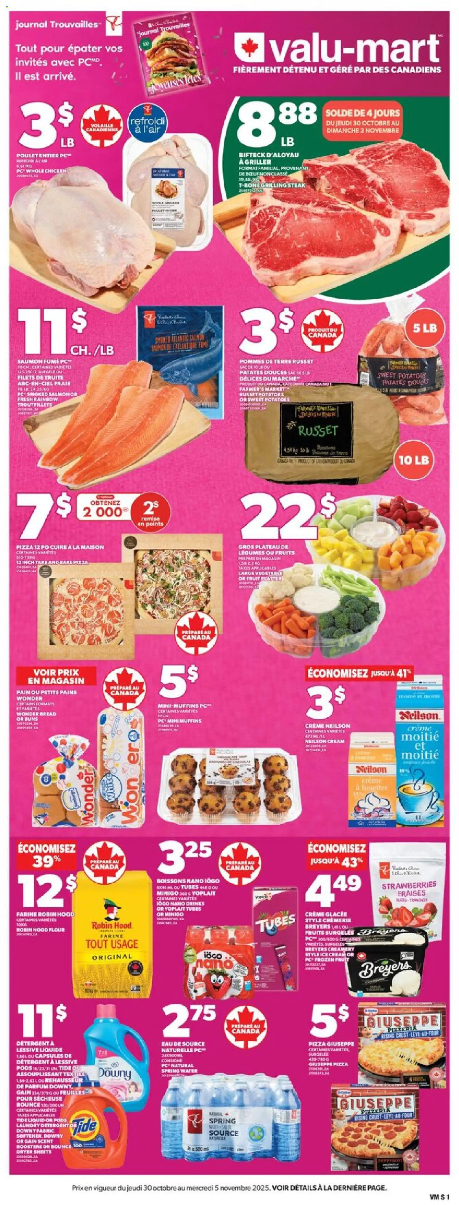 Preview of leaflet Circulaire from shop Valu Mart is valid from Oct 30, 2025