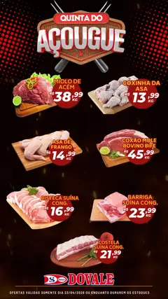 Pré-Visualização do folheto "Dovale ofertas do Açougue" da loja Dovale válido a partir de 23/04/2026