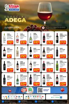 Pré-Visualização do folheto "Ofertas Especial de Vinhos" da loja Higa Atacado válido a partir de 18/09/2025
