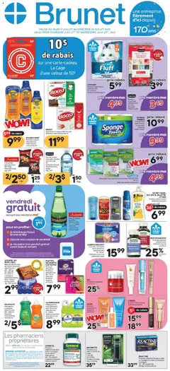 Preview of leaflet Weekly flyer / circulaire from shop Brunet is valid from Jul 17, 2025