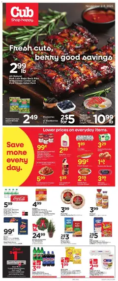 Ad Preview of Cub Foods Weekly Ad from 11/02/2025