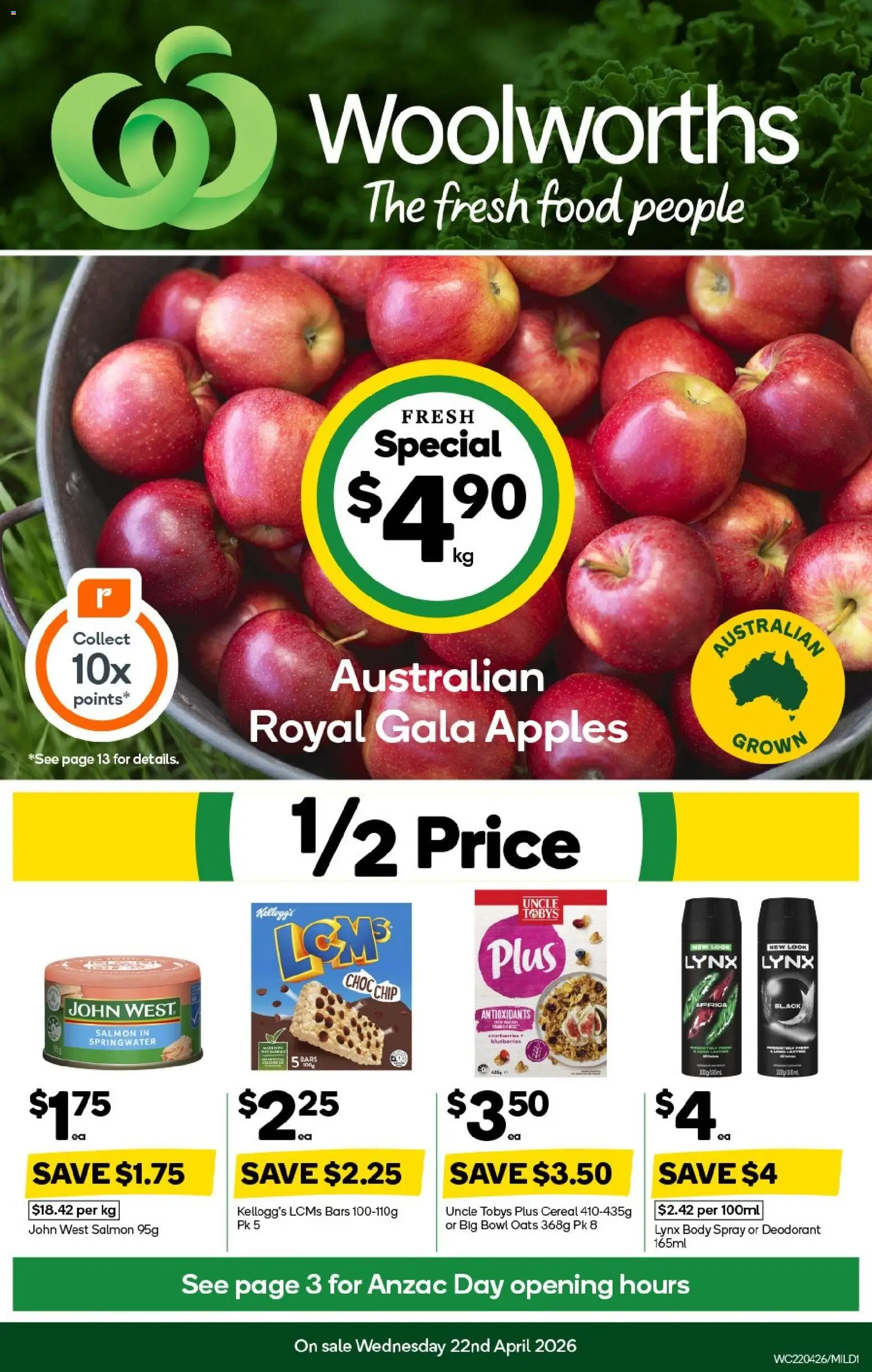 Preview of catalogue Woolworths catalogue MIL from shop Woolworths valid 22/04/2026