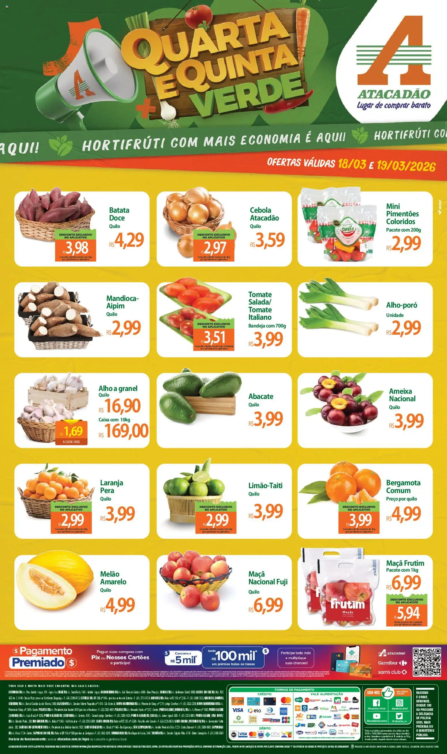 Pré-Visualização do folheto "Atacadão ofertas - RS" da loja Atacadão válido a partir de 18/03/2026