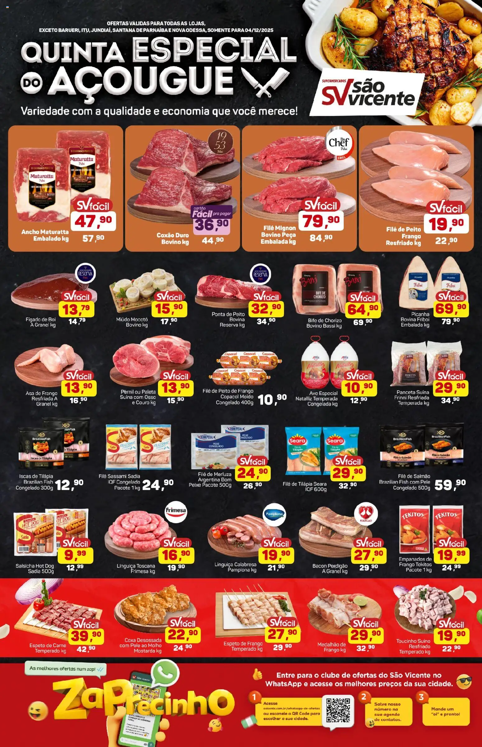 Pré-Visualização do folheto "Ofertas da semana" da loja Supermercados São Vicente válido a partir de 04/12/2025