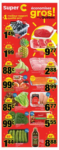 Un aperçu du dépliant Weekly flyer / circulaire du magasin Super C est valide à partir 24 juill. 2025