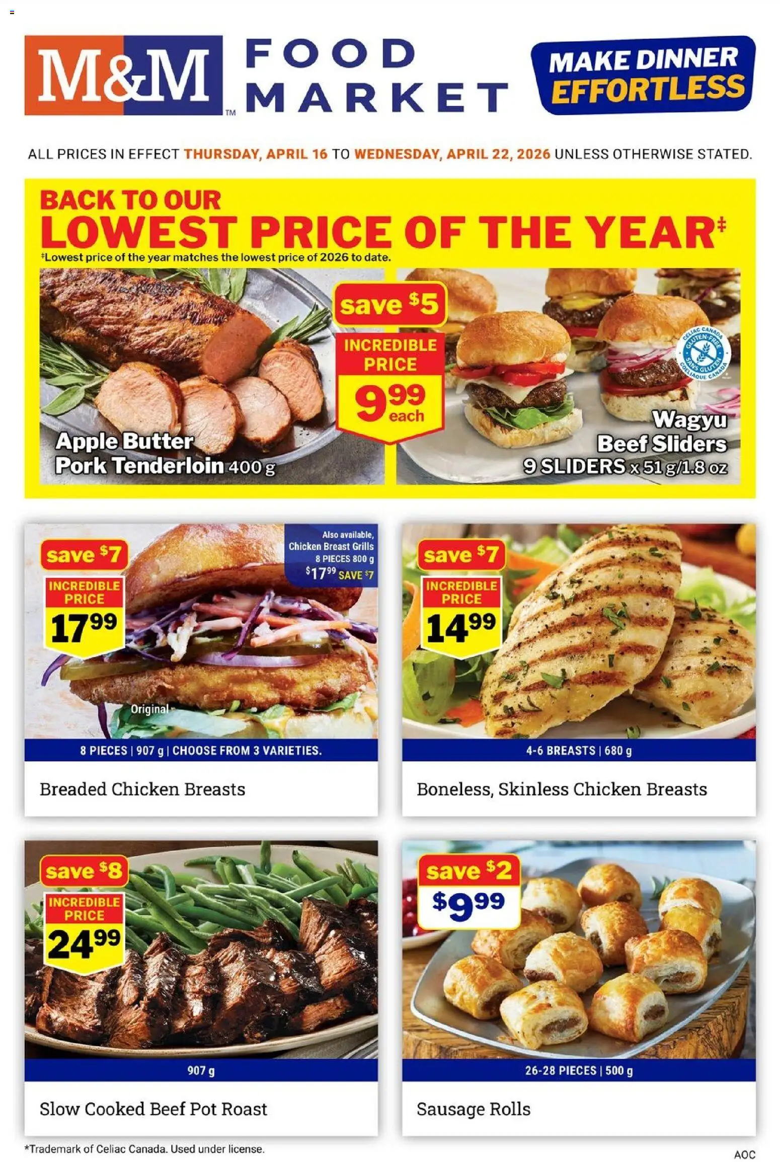 Preview of leaflet M&M Food Market weekly flyer / circulaire from shop M&M Food Market is valid from Apr 16, 2026