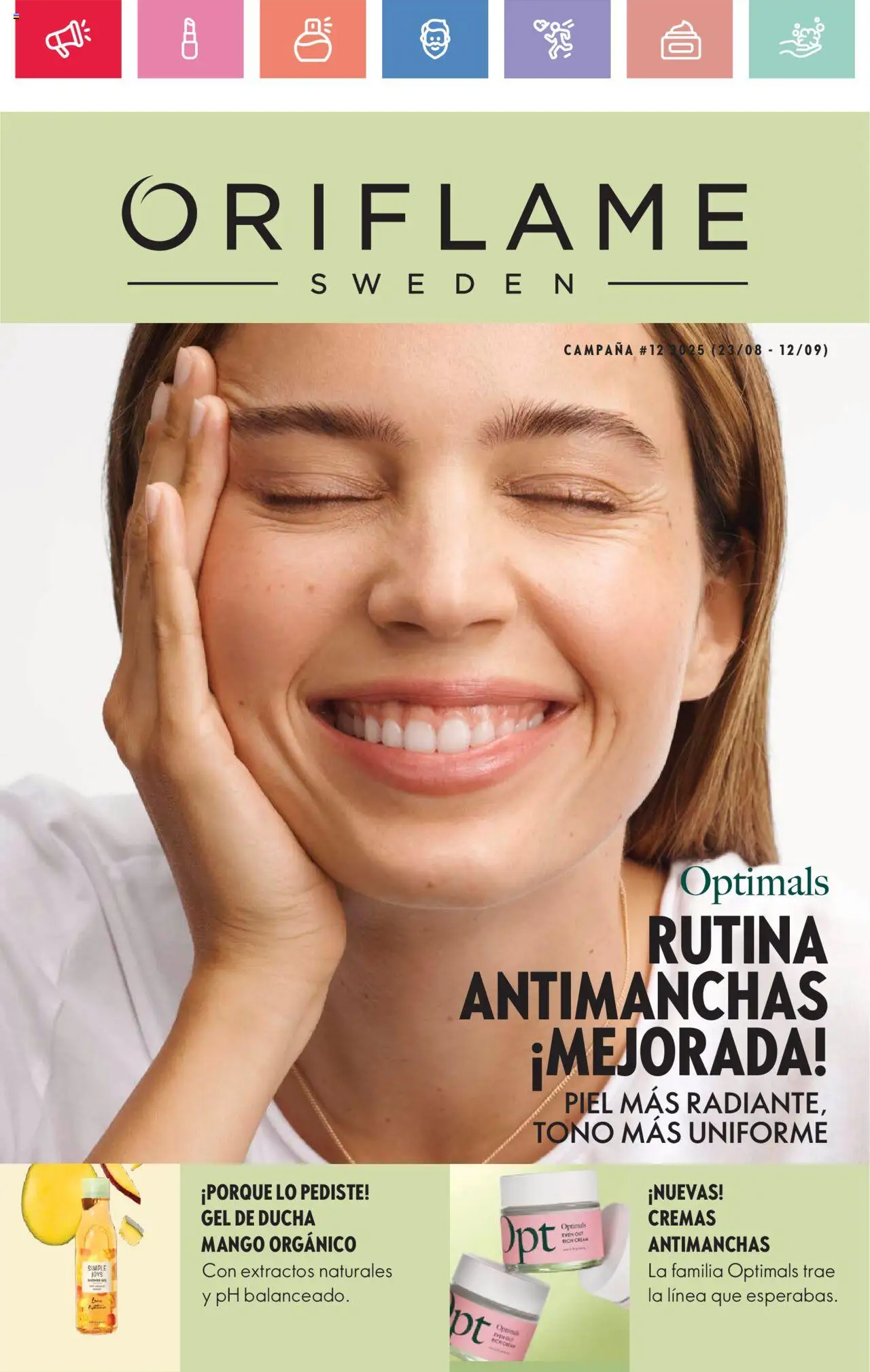 Campaña 12 2025 Oriflame y sus promociones válidas desde el 23/08/2025 - Número de página 1