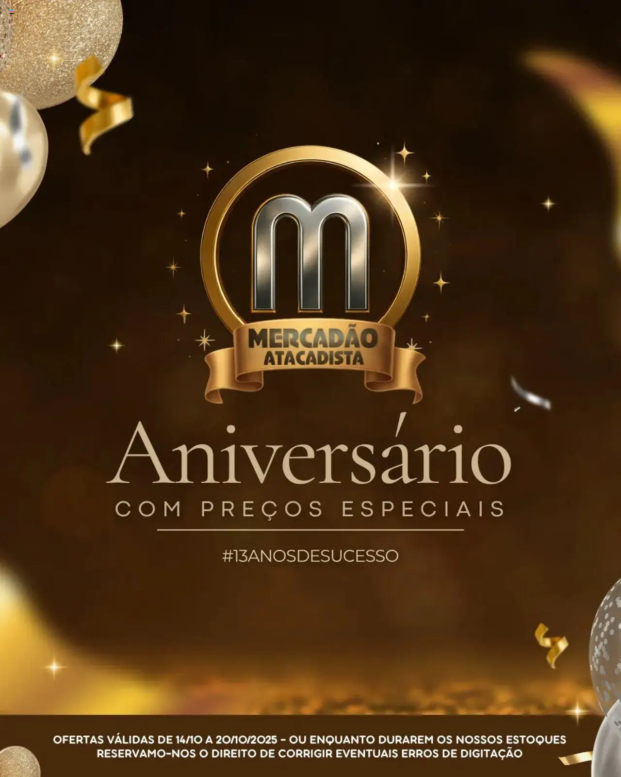 Mercadão Atacadista folheto "Ofertas Semanal" válido a partir de 14/10/2025 - número de página 1