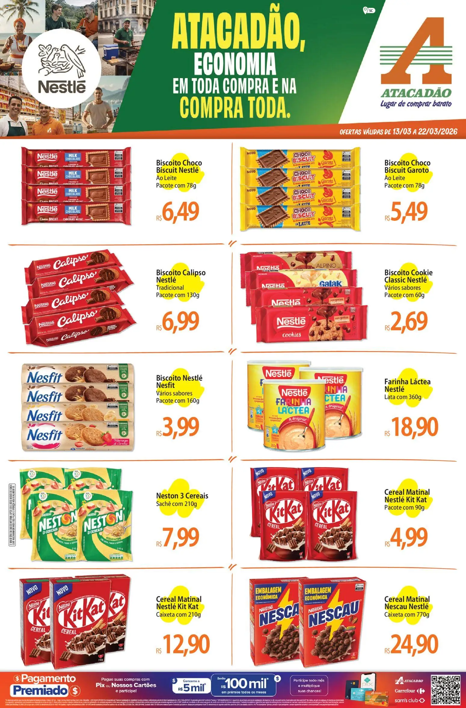 Pré-Visualização do folheto "Atacadão ofertas - SC" da loja Atacadão válido a partir de 13/03/2026