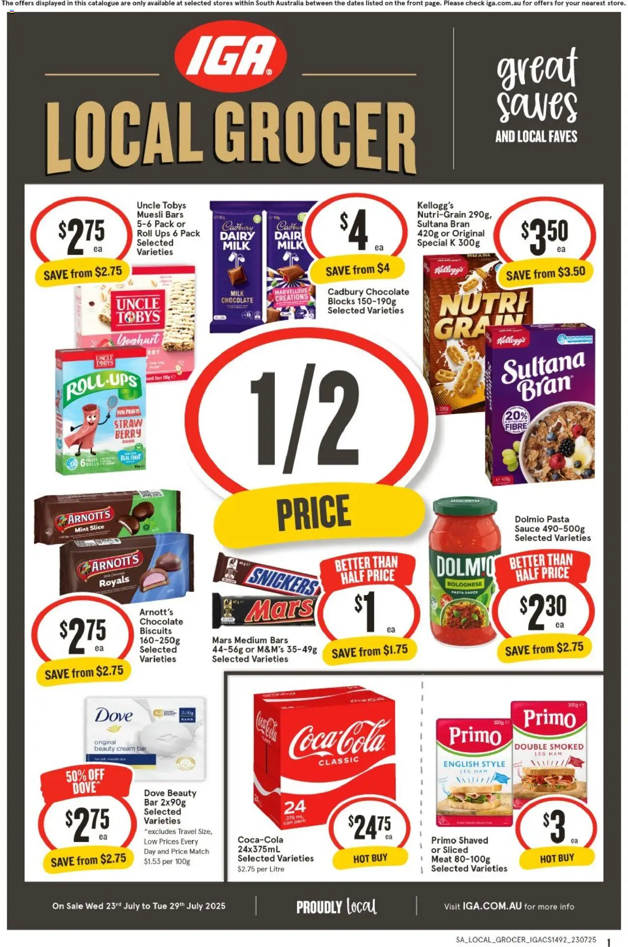 IGA catalogue valid from 23/07/2025 - page 1