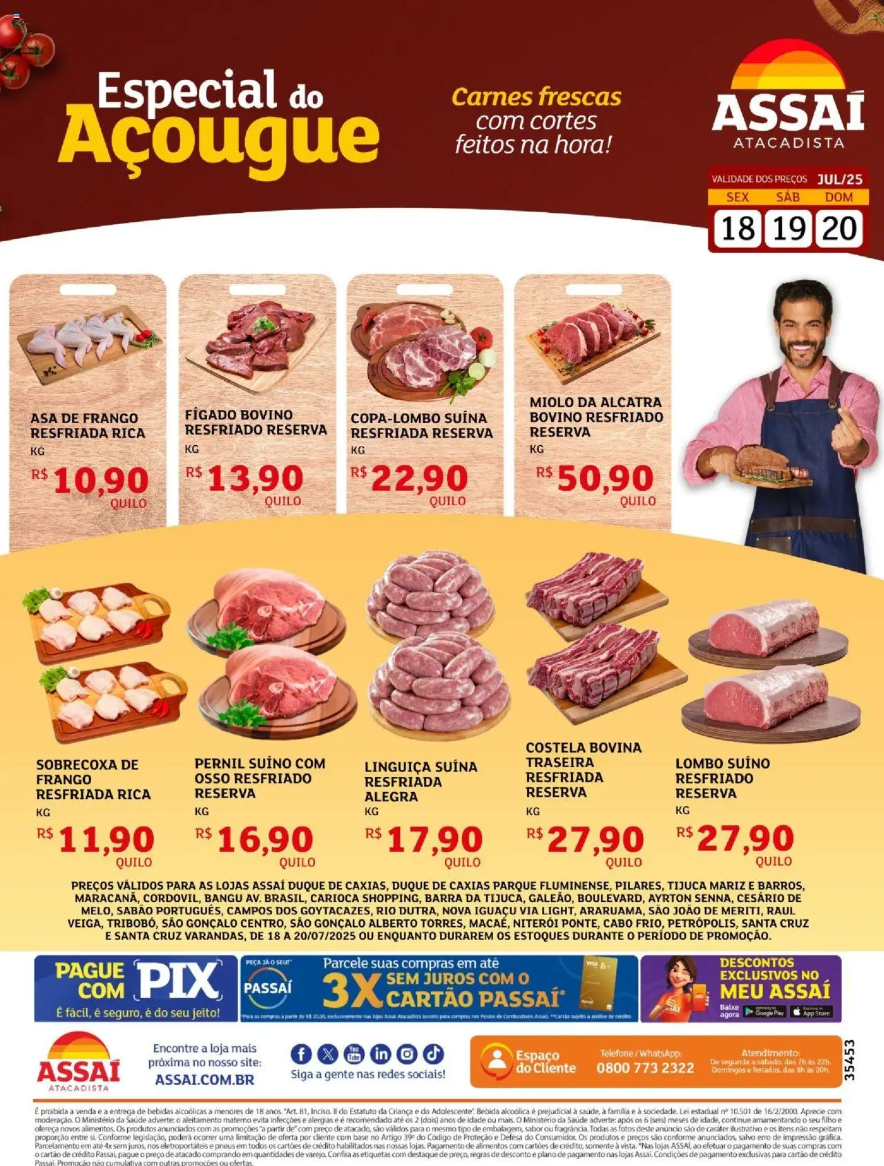 Assaí Atacadista folheto "Encarte - RJ" válido a partir de 18/07/2025 - número de página 1