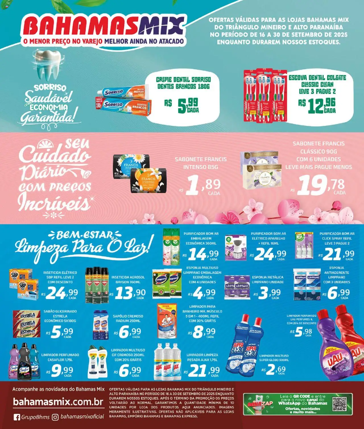 Bahamas Mix folheto "Ofertas Especial Higiene e Limpeza" válido a partir de 16/09/2025 - número de página 1