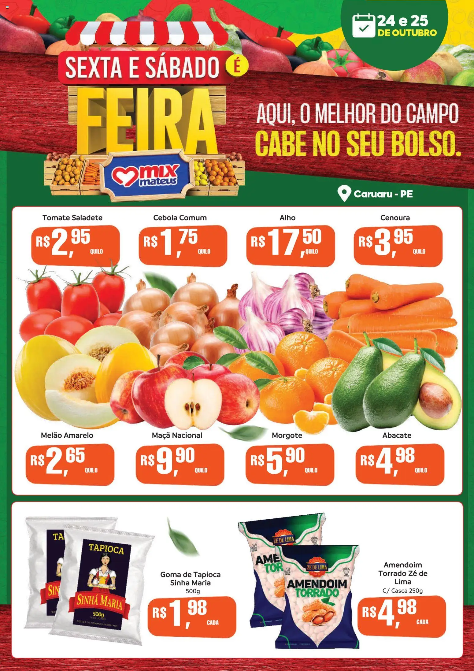 Mateus folheto "Ofertas Sexta e Sábado é Feira" válido a partir de 24/10/2025 - número de página 1