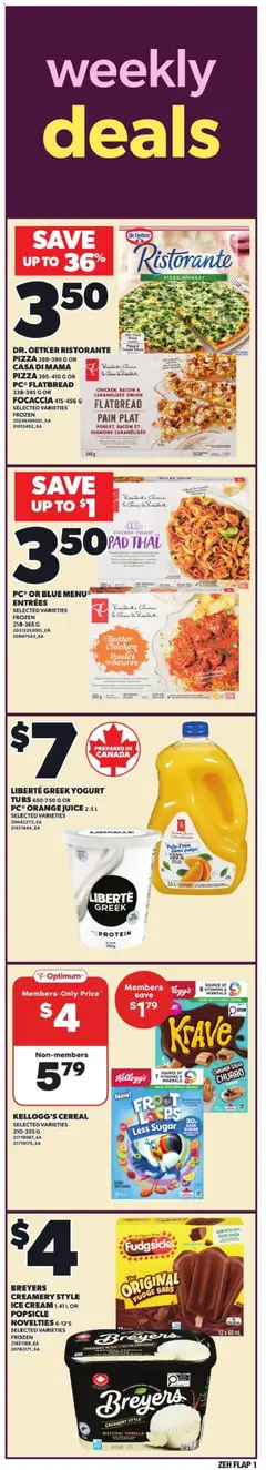 Un aperçu du dépliant Zehrs weekly flyer / circulaire du magasin Zehrs est valide à partir 9 avr. 2026