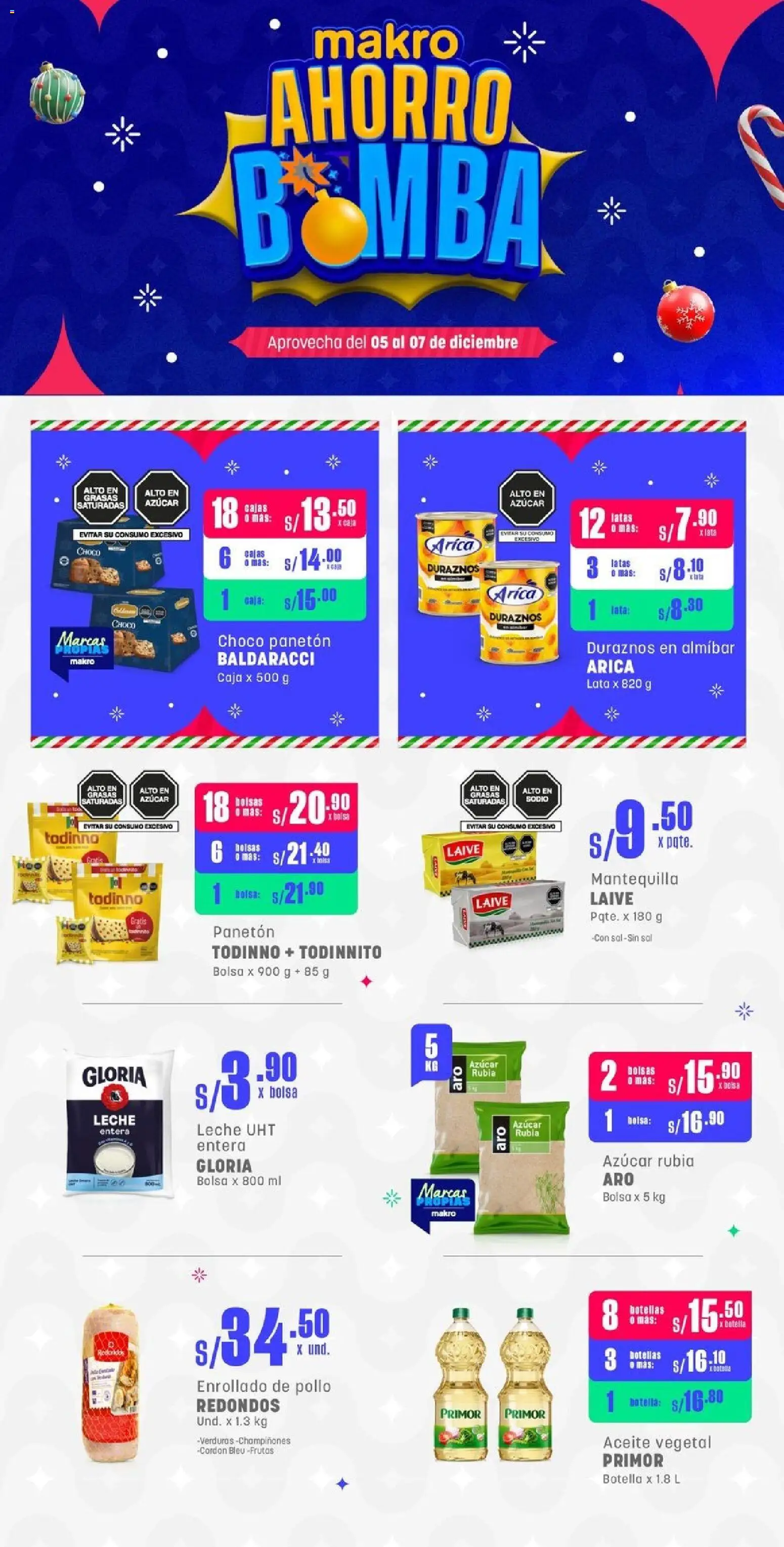 Vista previa de Volante FDS #1 Diciembre de la tienda Makro válido desde 05/12/2025