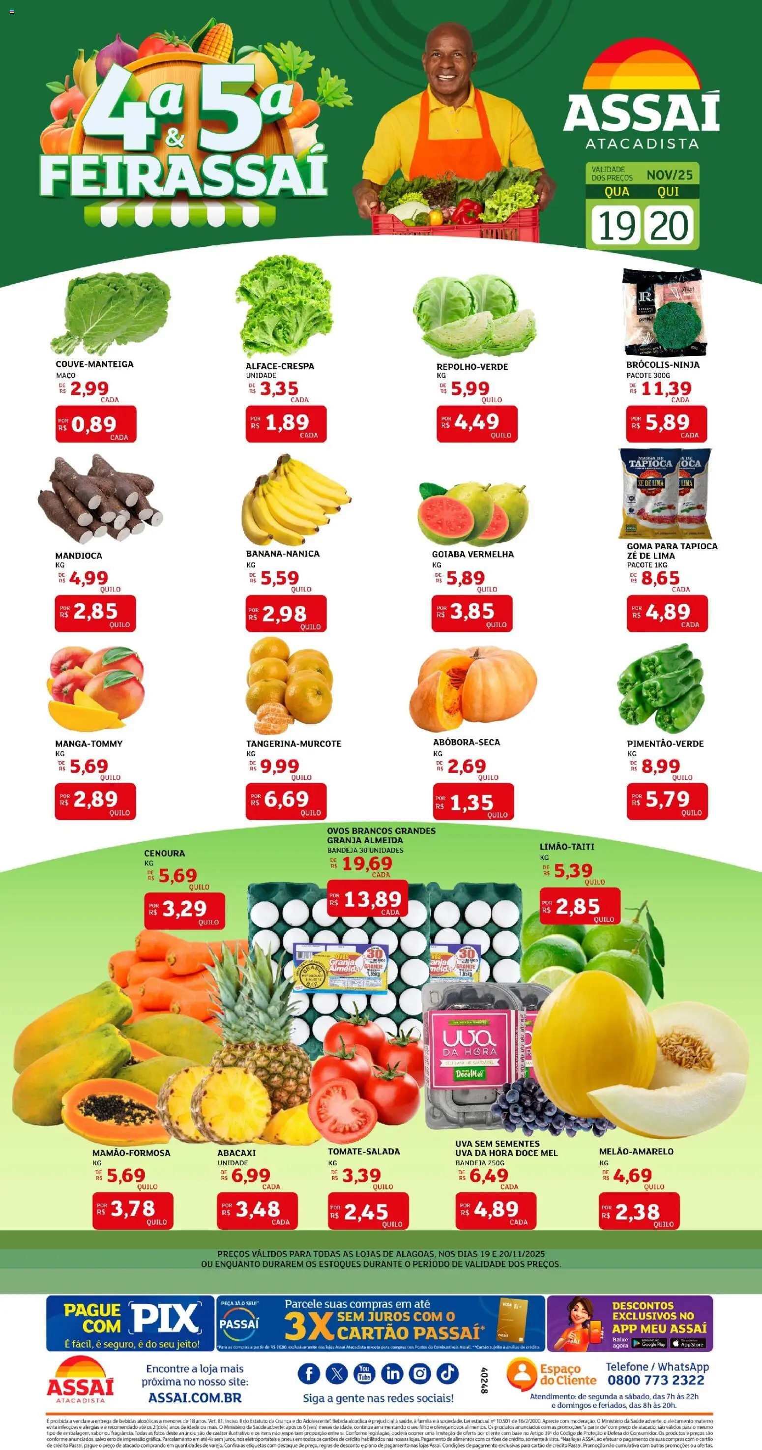 Pré-Visualização do folheto "Encarte - AL" da loja Assaí Atacadista válido a partir de 19/11/2025